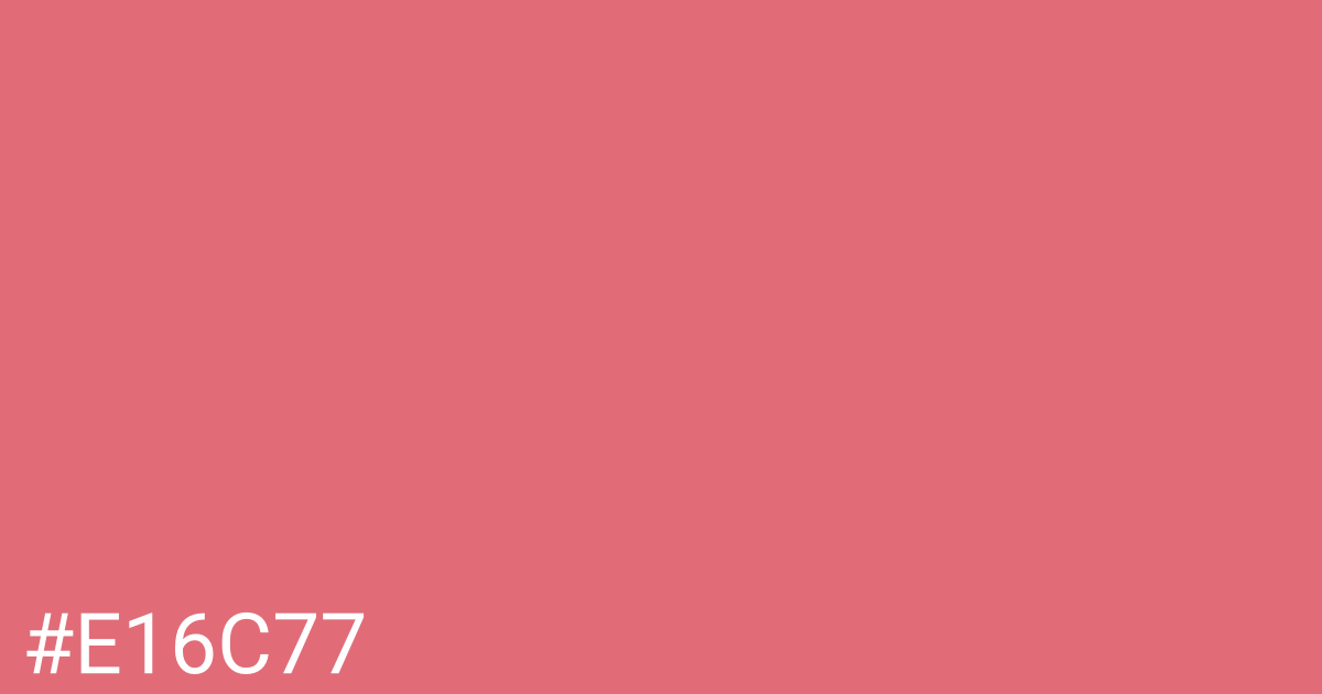 Hex color #e16c77 graphic