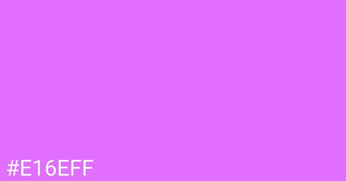 Hex color #e16eff graphic