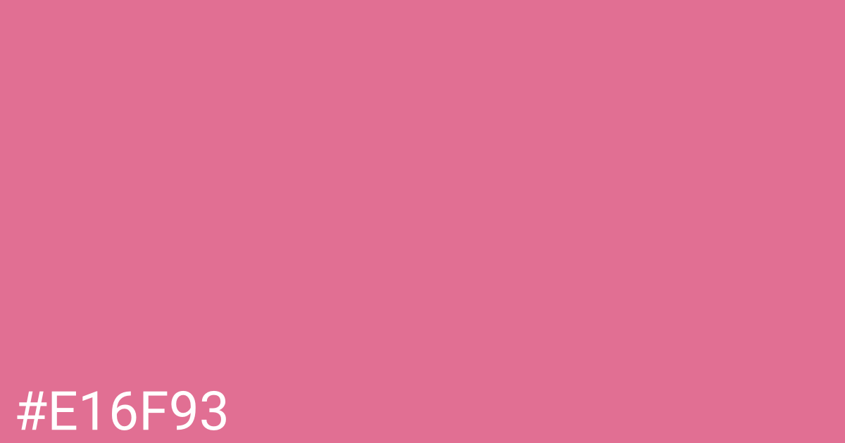 Hex color #e16f93 graphic