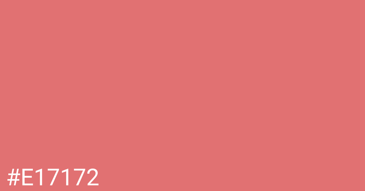 Hex color #e17172 graphic