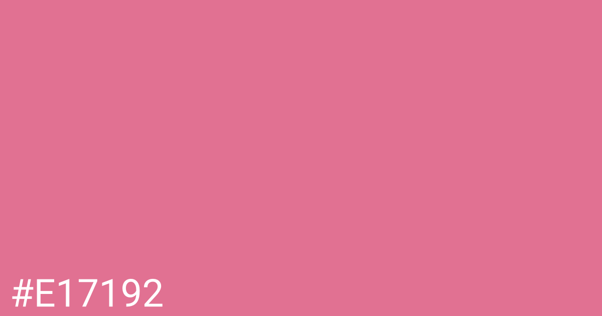 Hex color #e17192 graphic