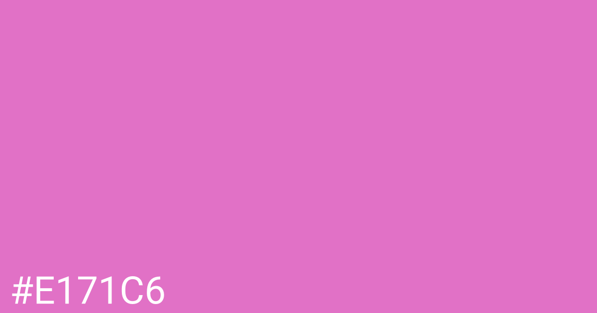 Hex color #e171c6 graphic