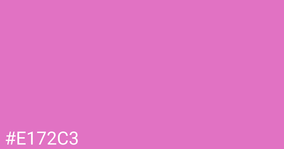 Hex color #e172c3 graphic