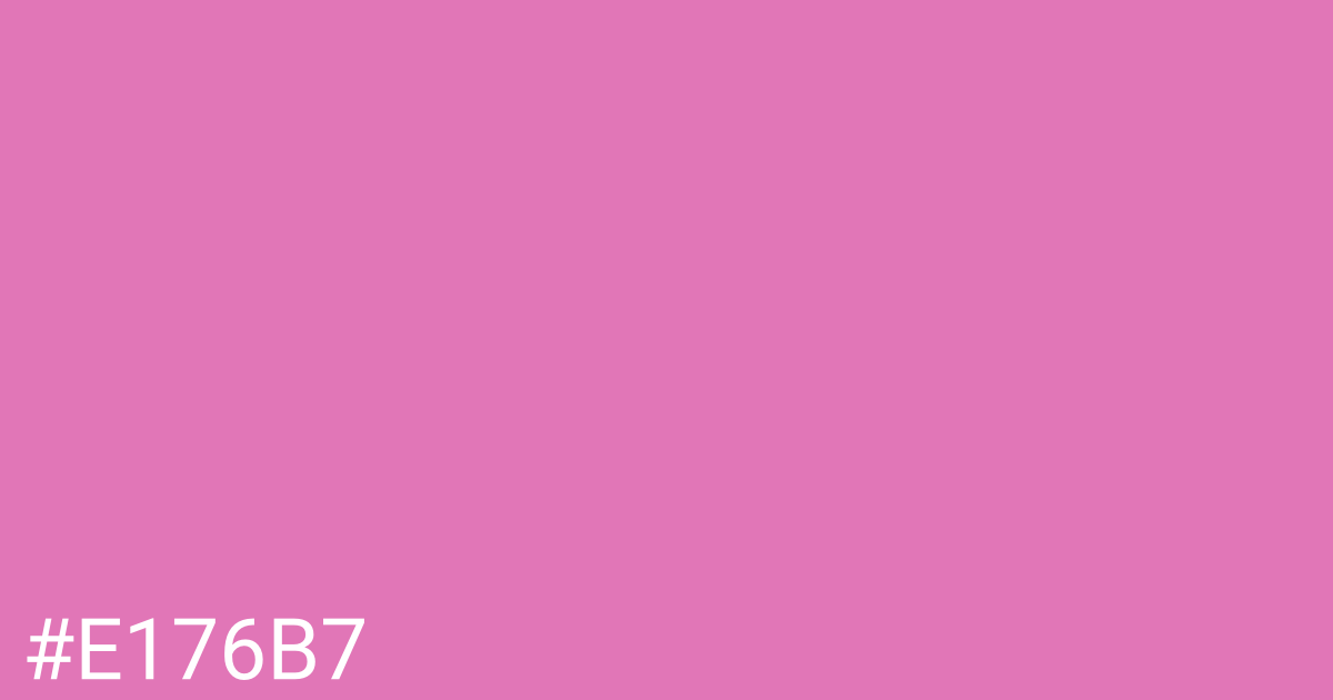 Hex color #e176b7 graphic