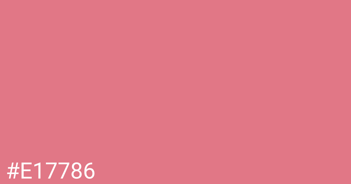Hex color #e17786 graphic