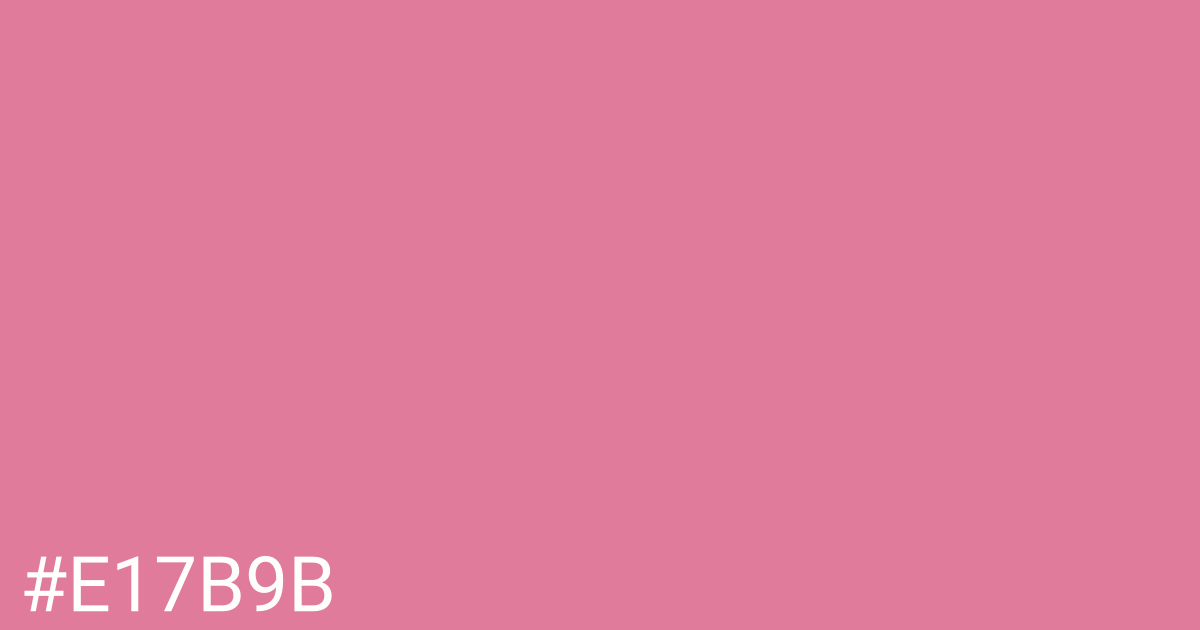 Hex color #e17b9b graphic