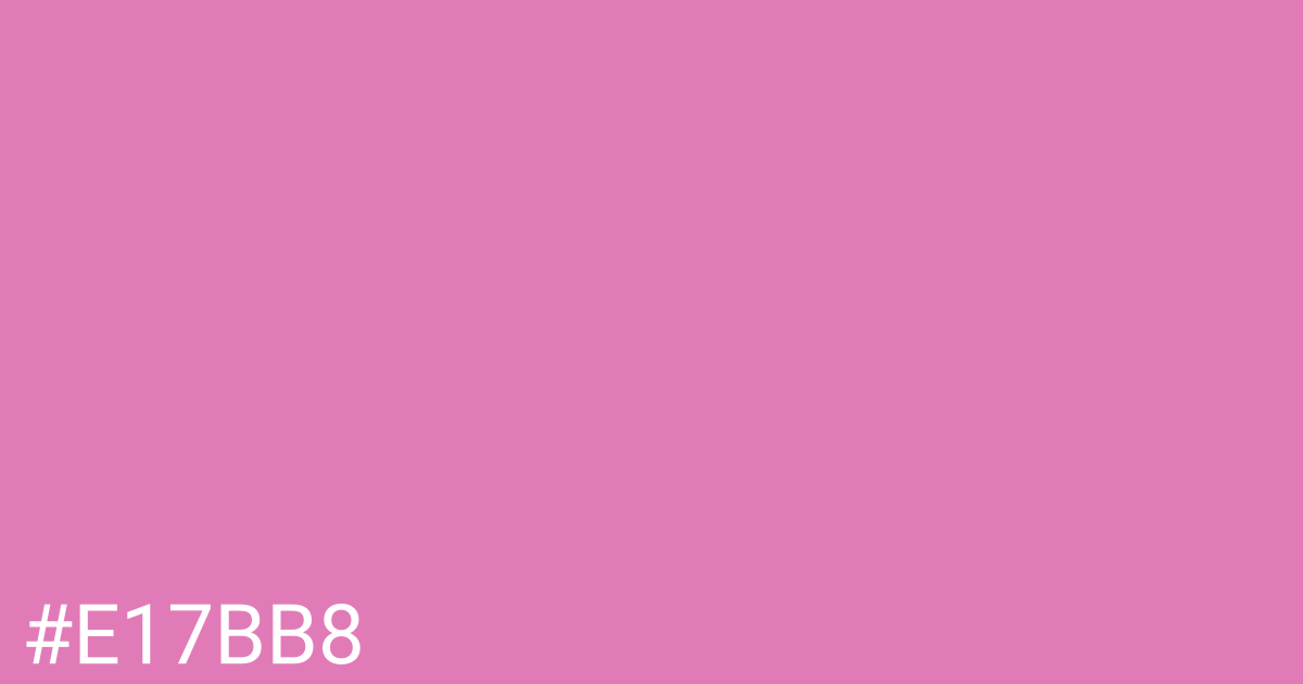 Hex color #e17bb8 graphic
