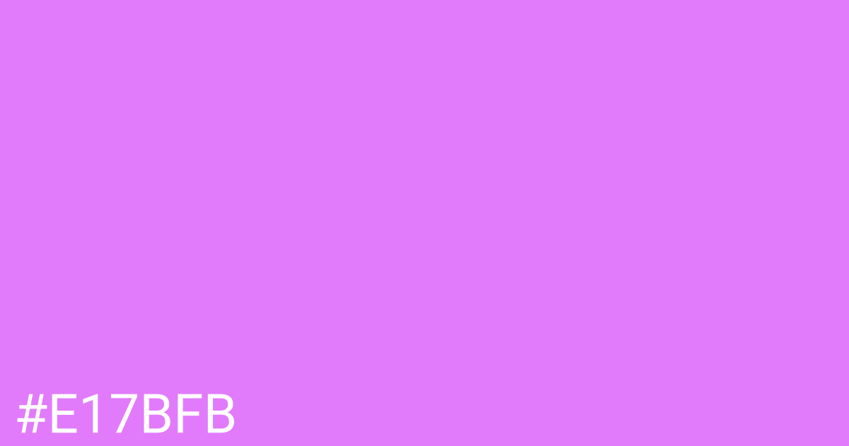 Hex color #e17bfb graphic