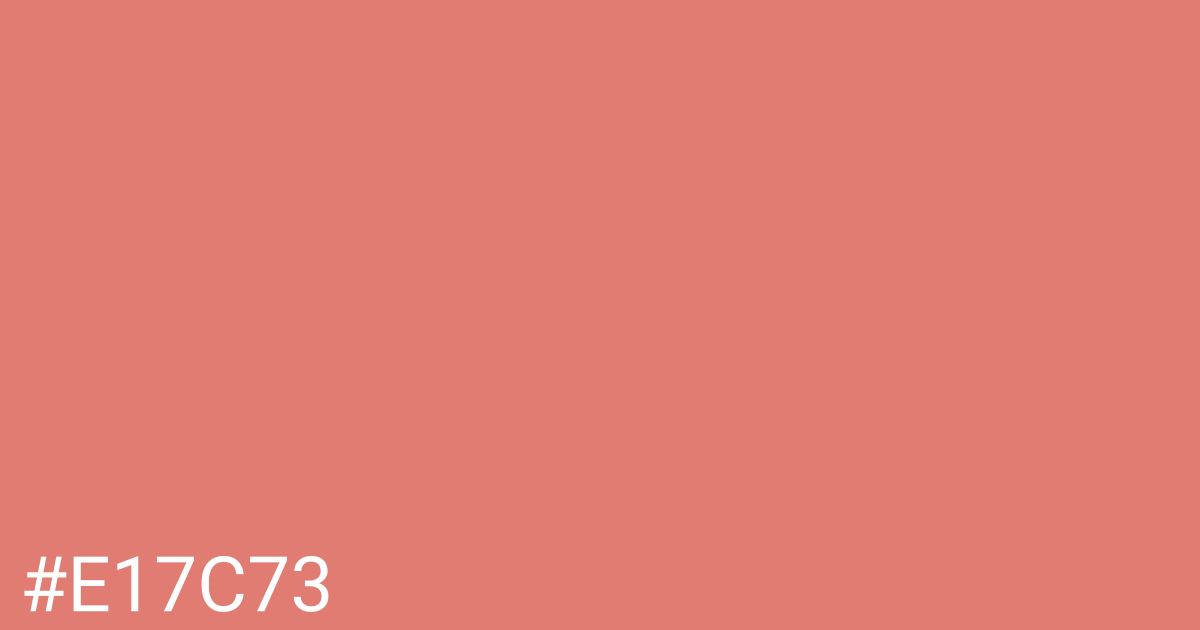 Hex color #e17c73 graphic