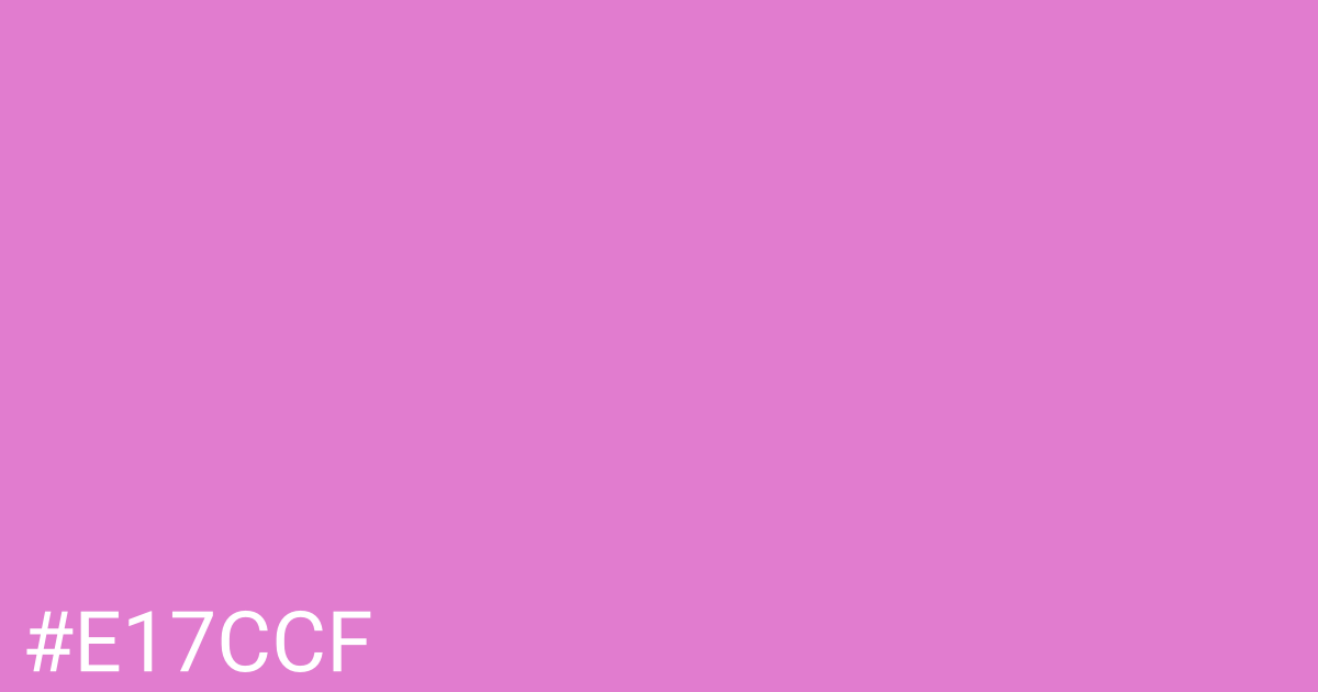 Hex color #e17ccf graphic