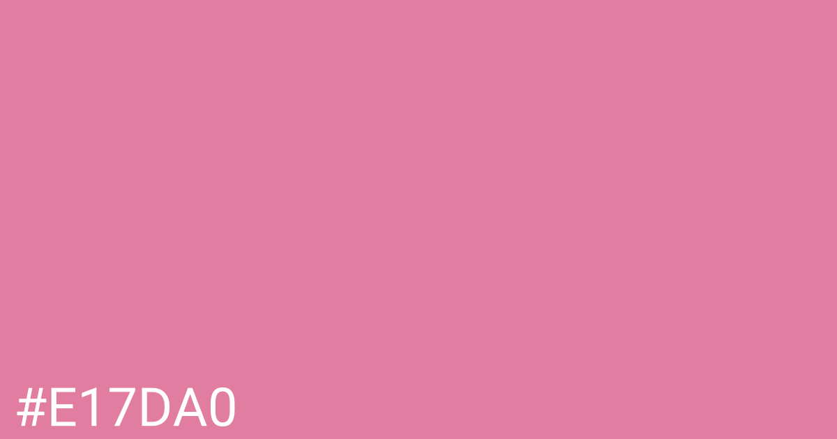 Hex color #e17da0 graphic