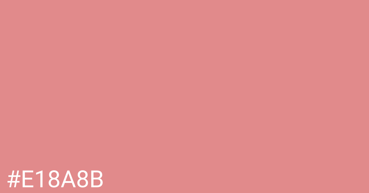 Hex color #e18a8b graphic