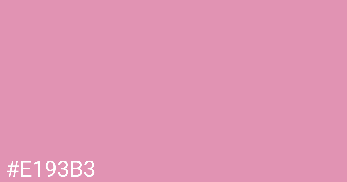 Hex color #e193b3 graphic