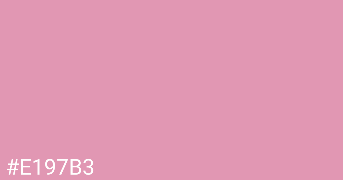 Hex color #e197b3 graphic