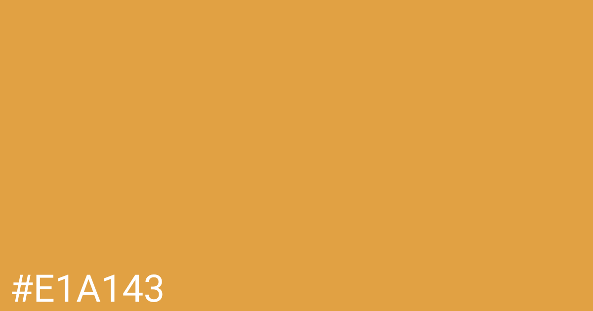 Hex color #e1a143 graphic