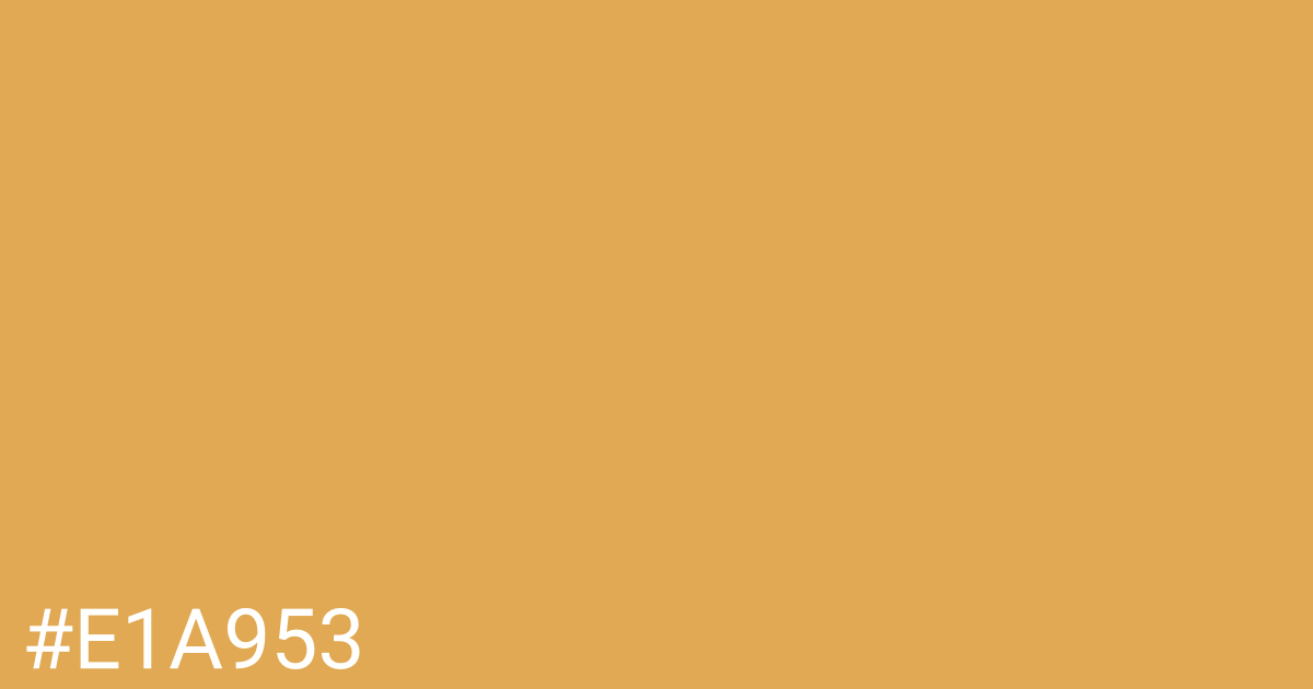 Hex color #e1a953 graphic