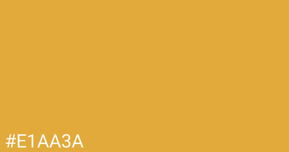 Hex color #e1aa3a graphic