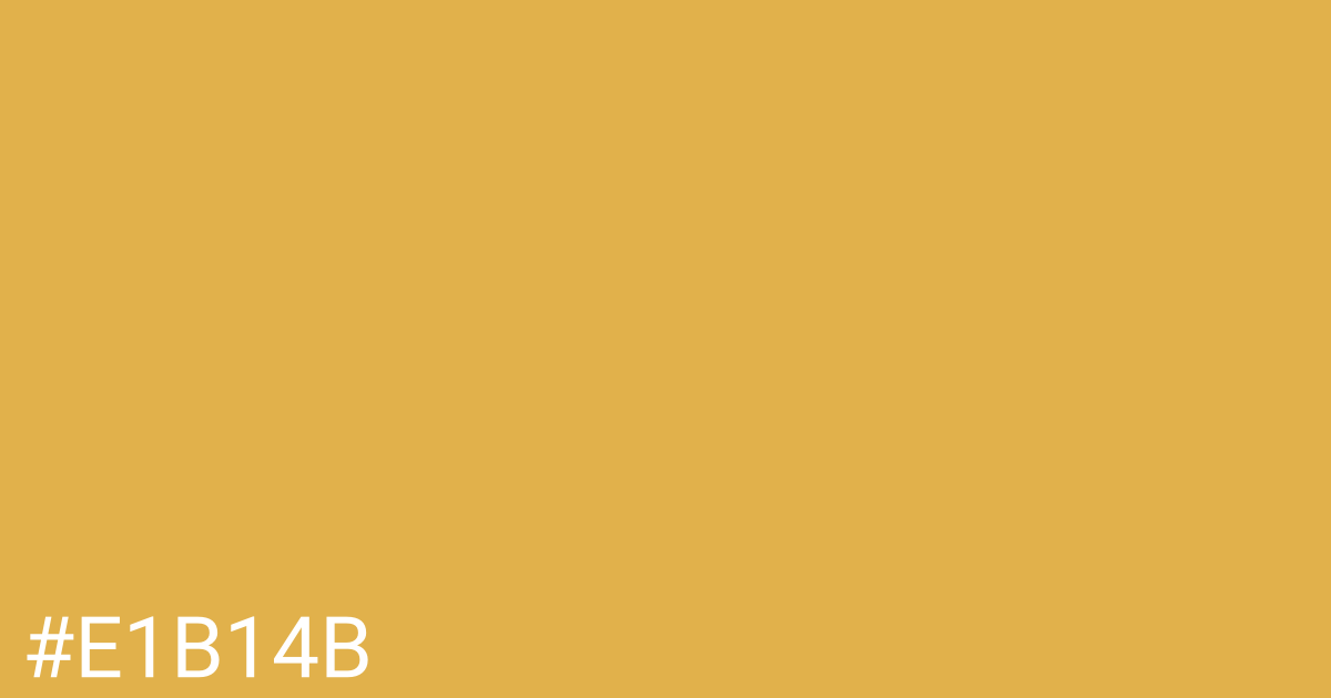 Hex color #e1b14b graphic