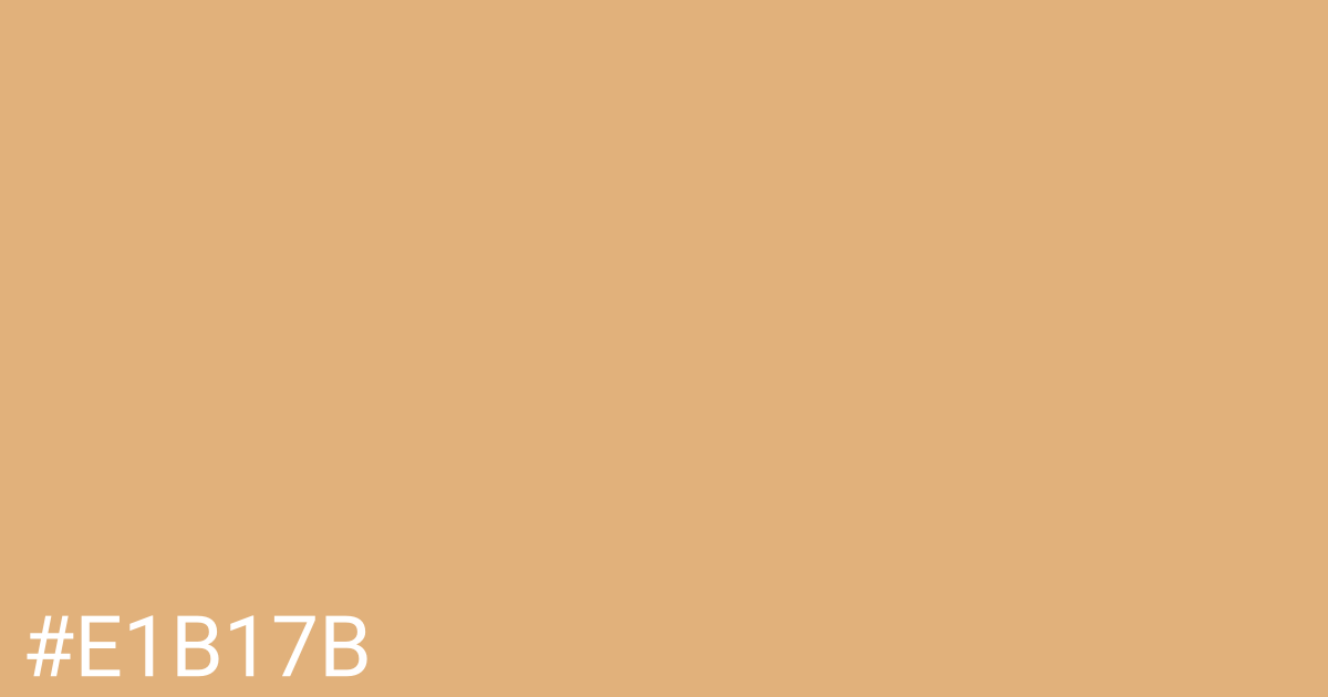 Hex color #e1b17b graphic