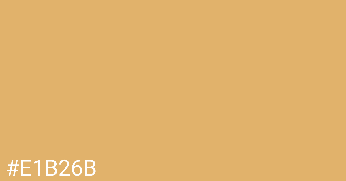 Hex color #e1b26b graphic