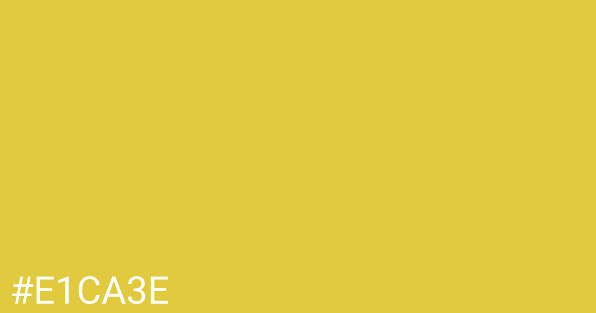 Hex color #e1ca3e graphic