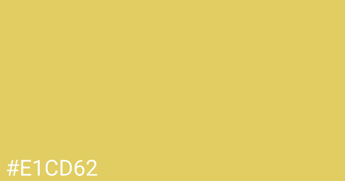 Hex color #e1cd62 graphic