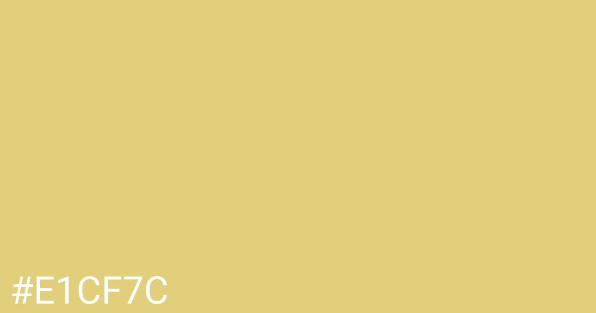 Hex color #e1cf7c graphic