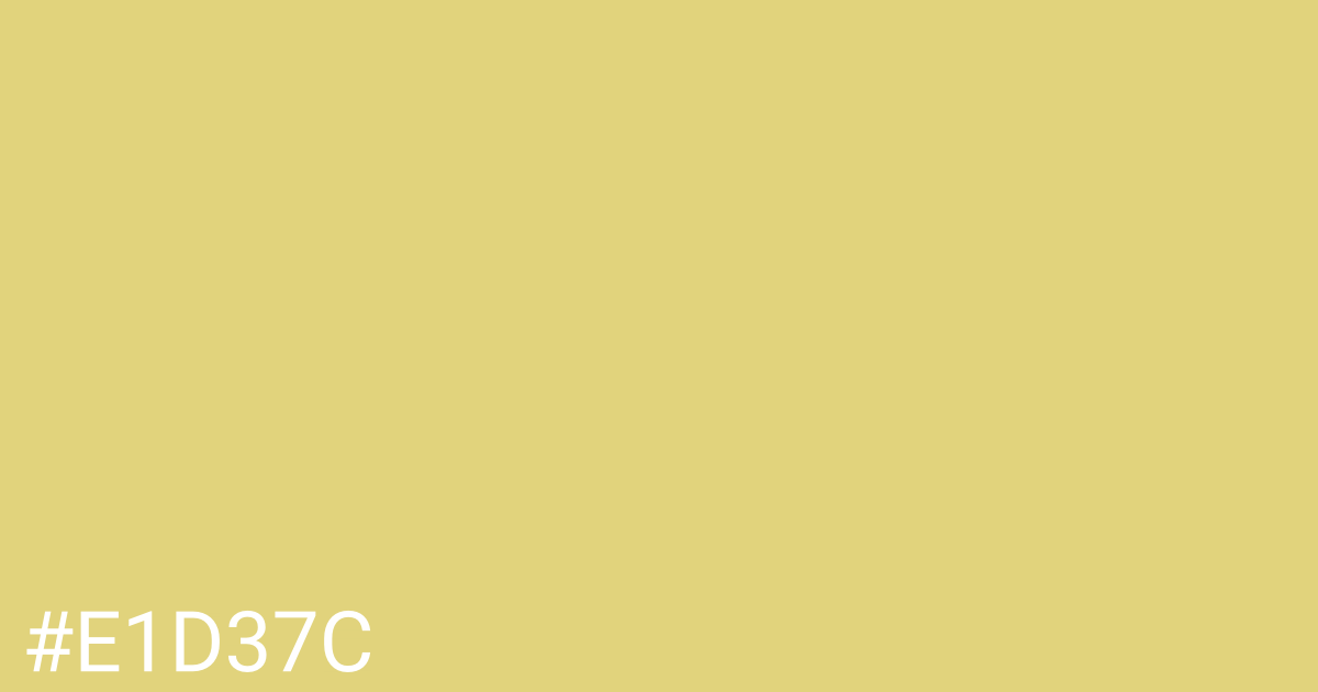 Hex color #e1d37c graphic