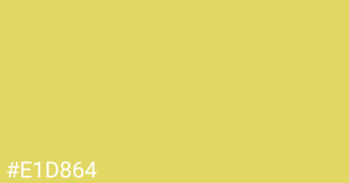 Hex color #e1d864 graphic
