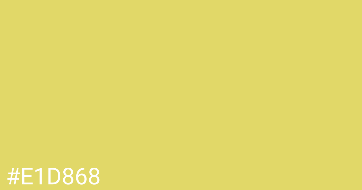 Hex color #e1d868 graphic