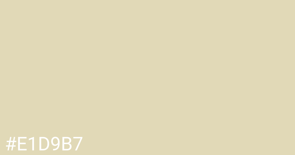 Hex color #e1d9b7 graphic