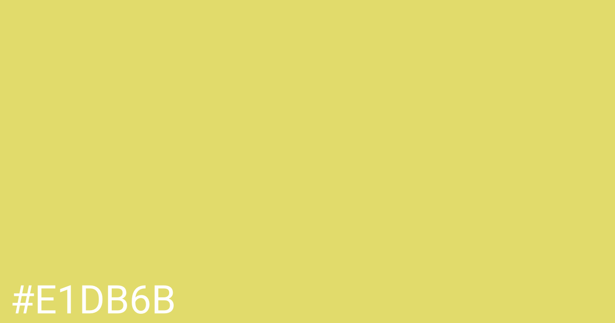 Hex color #e1db6b graphic