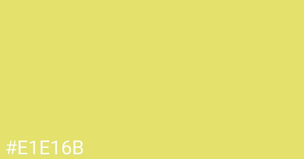 Hex color #e1e16b graphic