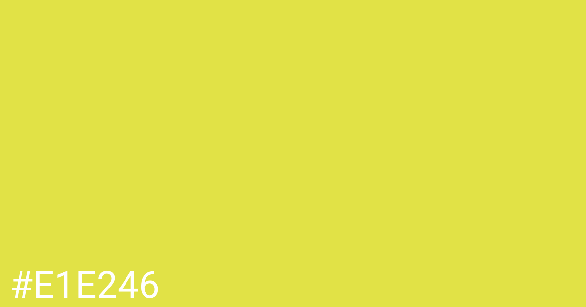 Hex color #e1e246 graphic