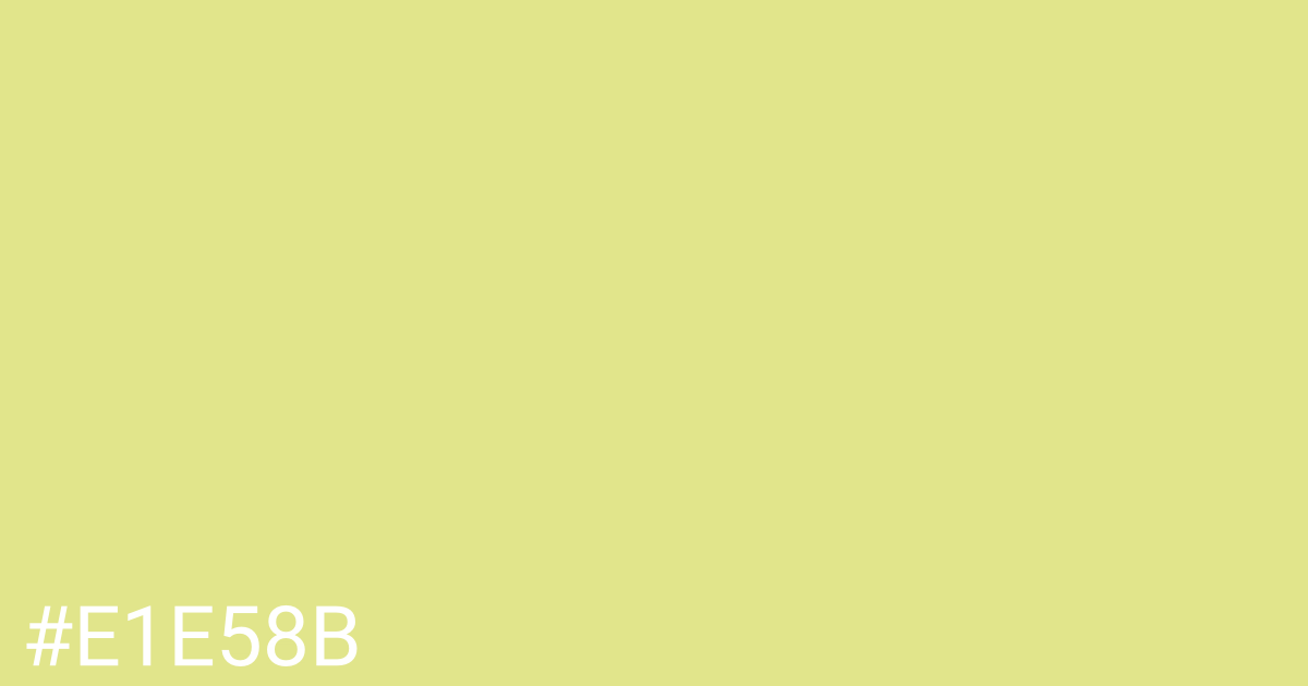 Hex color #e1e58b graphic