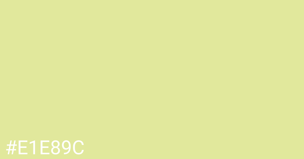 Hex color #e1e89c graphic