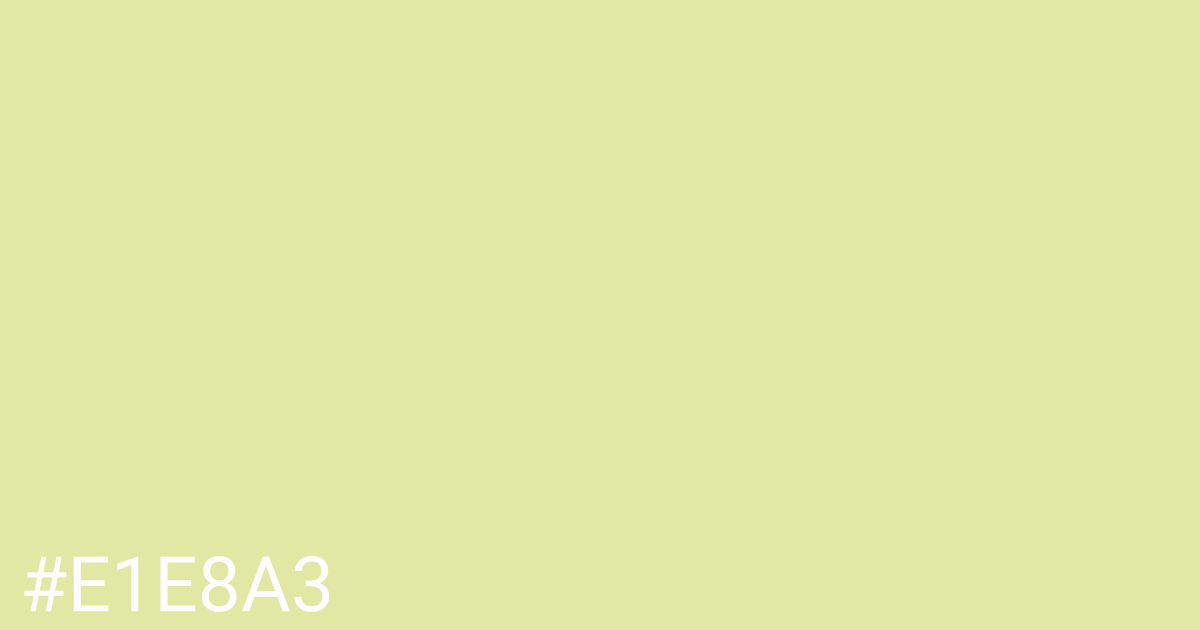 Hex color #e1e8a3 graphic