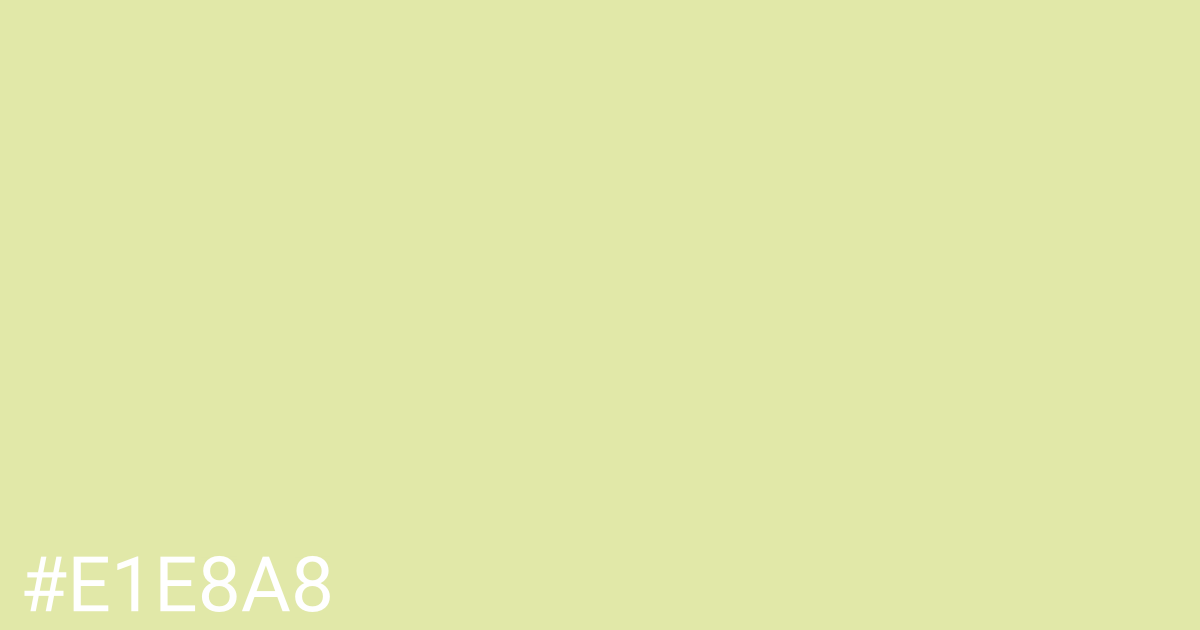 Hex color #e1e8a8 graphic