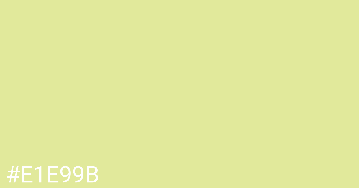 Hex color #e1e99b graphic