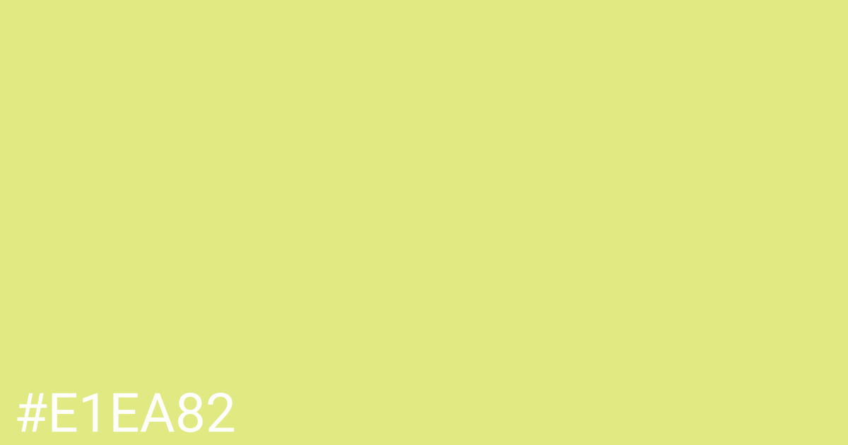 Hex color #e1ea82 graphic