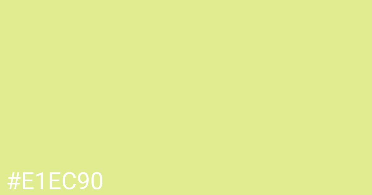 Hex color #e1ec90 graphic