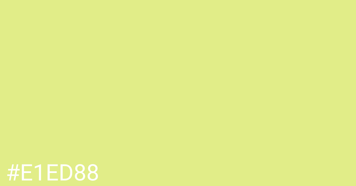 Hex color #e1ed88 graphic