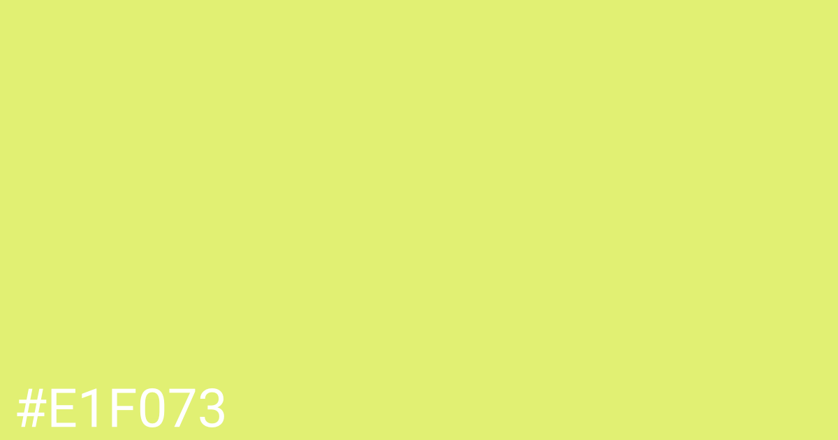 Hex color #e1f073 graphic