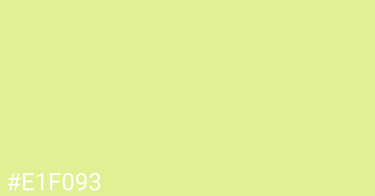 Hex color #e1f093 graphic