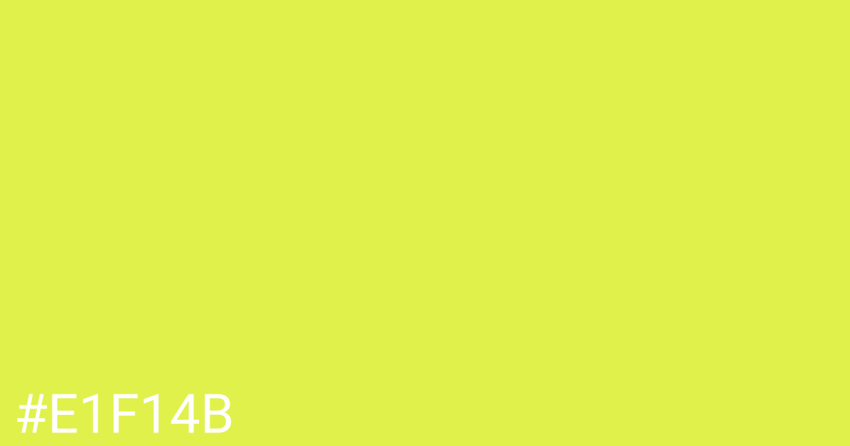 Hex color #e1f14b graphic