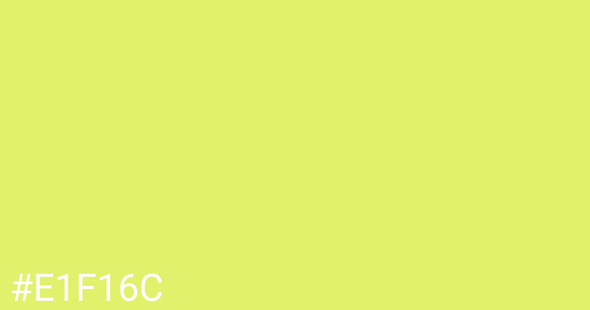 Hex color #e1f16c graphic