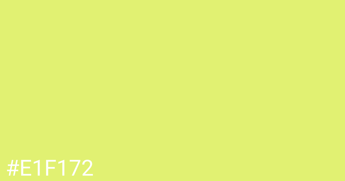 Hex color #e1f172 graphic