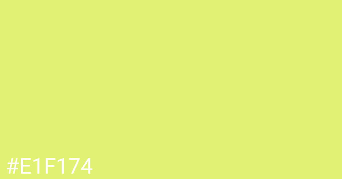 Hex color #e1f174 graphic