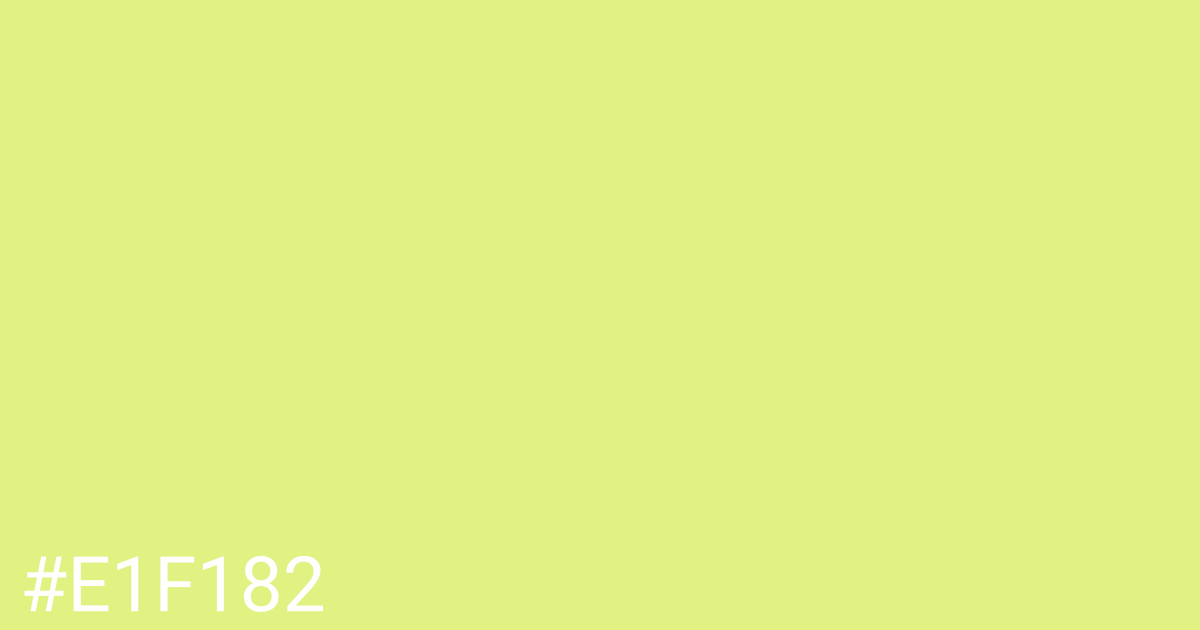 Hex color #e1f182 graphic