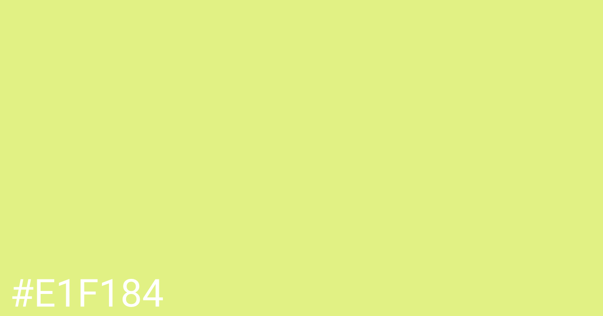 Hex color #e1f184 graphic